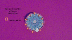 Birthday cake mini game (needs microphone)