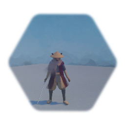 Animated Shinobi fox Character