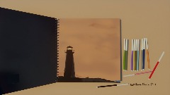 Sketchys Sketch Pad | Light House Drawing Done in VR