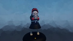 Gemmy head catching Skeleton!