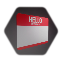 HELLO MY NAME IS | BLANK STICKER