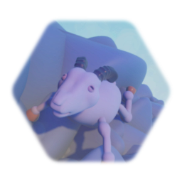 Rock Climbing Goat