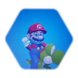 Mario Riding Yoshi