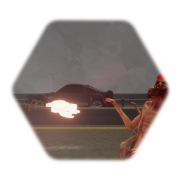 Road of the dead Military soldier