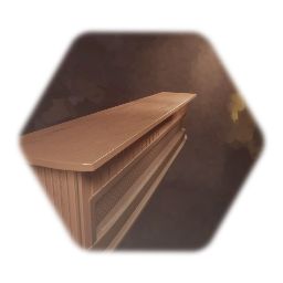 Captain's Bar Table/Counter with Shelf