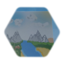 Painting of moutains