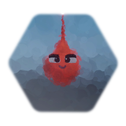 Red Imp with Face