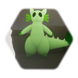 My Rain world OC: slugdino (remaked in Dreams)