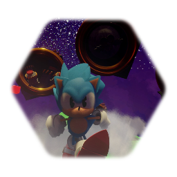 Sonic in null space title screen