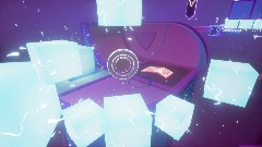 Shiny blue ice and speed