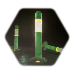 Cyberpunk Traffic Bollard | JG