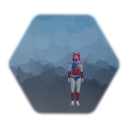 Glamrock Mangle as an anthropomorph