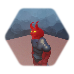 Devil character puppet