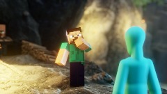 <term>I... Am Steve</term> -<clue> Minecraft Movie Animation