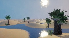 Sandstorm at the Desert Oasis