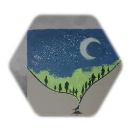 "Wolf Sky Painting"