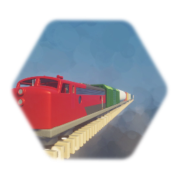 Futuristic freight train