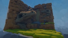 Fossil Desert diorama