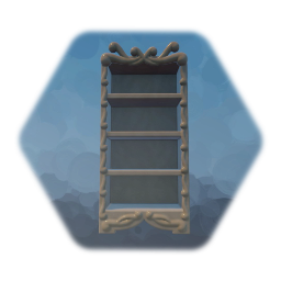 Scrollwork Bookcase, Empty