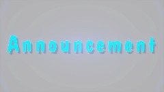 ANNOUNCEMENT ( update )