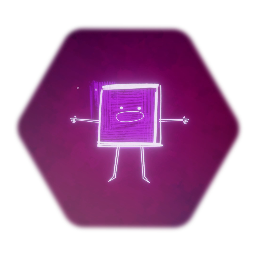 Square Character Sticker