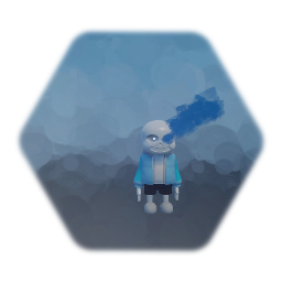 Sans with glowing eye