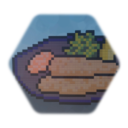 Pixel  Art  Batter  Fried Food