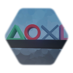 PlayStation symbols light