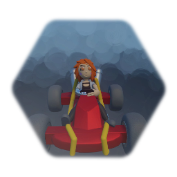 Belle in a go kart inproved version