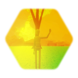 Blank puppet waving
