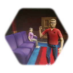 Apartment Living room diorama