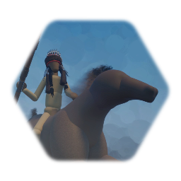 Native American warrior Horseback