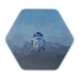 R2D2 Star Wars driod puppet moving around