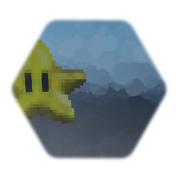 Super Mario 64 - Star (Old, Static, Hand-Colored)