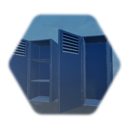 Blue Locker (With & Without Shelves)