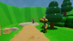 Mario 64 race with koopa the quick scene