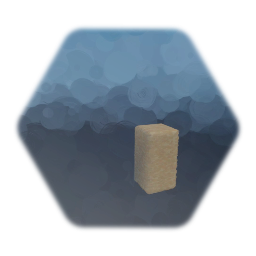 Sandstone Thick Half-Wall - 1x2x1