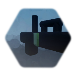 Gun with lazer scope