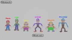Mario Luigi Wario Waluigi Wawario Wawaluigi!