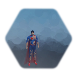 Battle damaged Superman