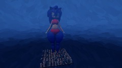 Giantess Growth Sonica V4 In City with Sonic