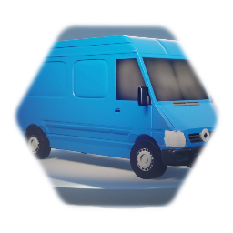 Realistic Low Thermo Delivery Van
