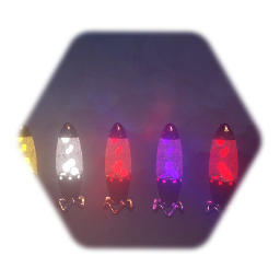 Some lava lamps