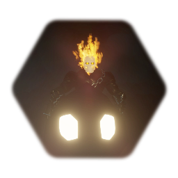 Ghost Rider on motorcycle