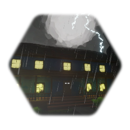 Little Blue House By The Cliffs