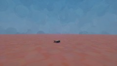 Wario gets hit by a train while eating his sandwich