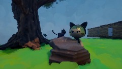 A menina e o gatinho