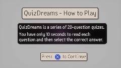 QuizDreams - How to Play