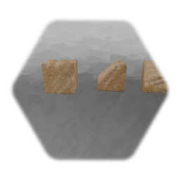 More blocky sandstone blocks
