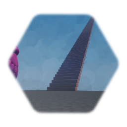 Evil gose to the Longest Stairs In History